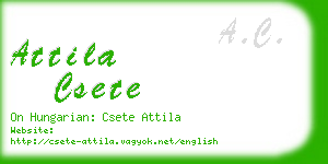 attila csete business card